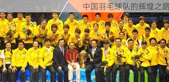 中国羽毛球队的辉煌之路