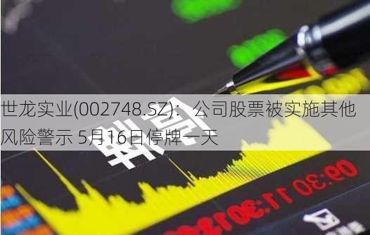 世龙实业(002748.SZ)：公司股票被实施其他风险警示 5月16日停牌一天